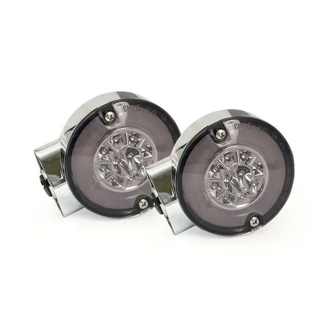 Aktuell Blinker Ringer 3-1 Chrom für Harley-Davidson FLST, FLT 99-13 mit E-Prüfzeichen