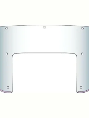 National Cycles Heavy Duty Lower Windshield, klar, für Harley-Davidson 7-Loch Neuheit