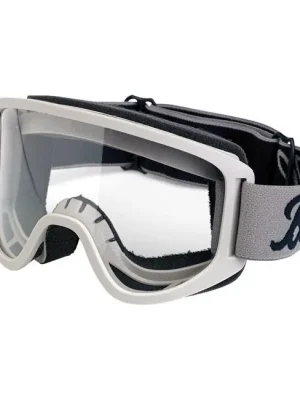 Bestseller Biltwell Moto Goggle 2.0, Motorradbrille, Titanium, für Jethelme / Antibeschlag!