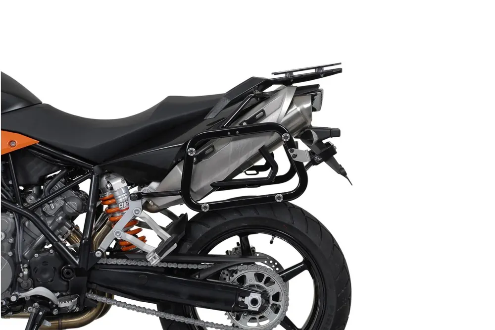 SW-Motech TRAX ADV Alukoffer-System Schwarz. 37/37 l. KTM 990 SM / SM-T/-R / 950 SM. Neue Kollektion