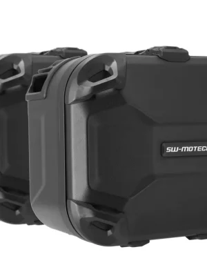 Markenprodukt SW-Motech DUSC Hartschalenkoffer-System Schwarz. 33/33 l. Suzuki V-Strom 1000 (14-19).