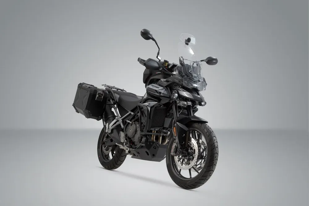 Neue Ware SW-Motech TRAX ADV Alukoffer-System Schwarz. 45/37 l. Triumph Tiger 900/GT/Rally/Pro.
