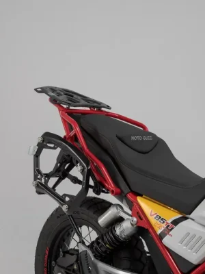 Markenprodukt SW-Motech TRAX ADV Alukoffer-System Silbern. 37/45 l. Moto Guzzi V85 TT (19-23).