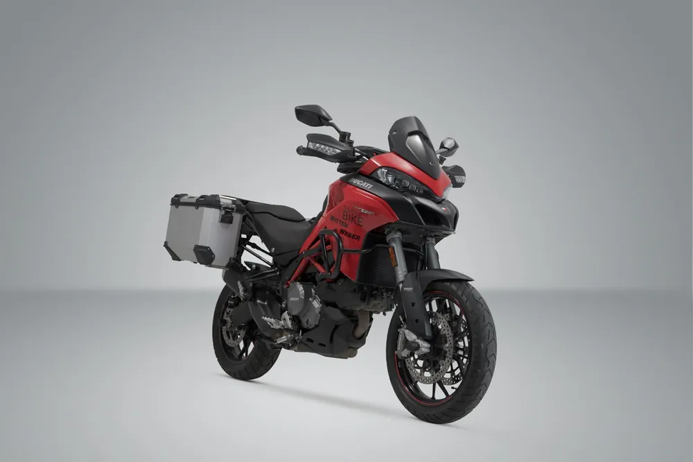 Abverkauf SW-Motech TRAX ADV Alukoffer-System Silbern. 37/37 l. Multistrada 1200/ 1260/ 950/ V2.