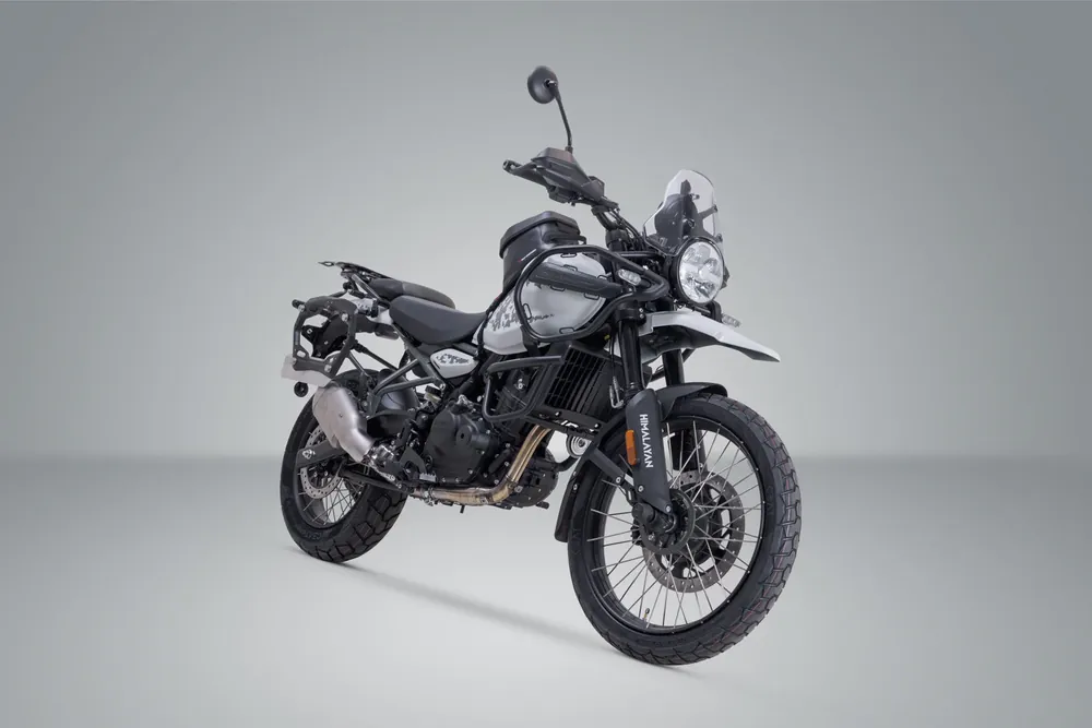 Markenprodukt SW-Motech PRO Seitenträger Schwarz. Royal Enfield Himalayan 450 (23-).