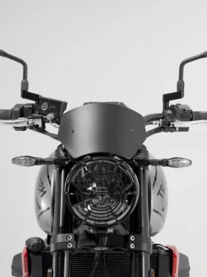 Abverkauf SW-Motech Hebelschützer mit Windabweiser Schwarz. Triumph Trident 660 (21-).