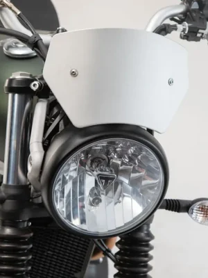 SW-Motech Windschild Silbern. Triumph Street Scrambler 900 (16-). Preis Gesenkt