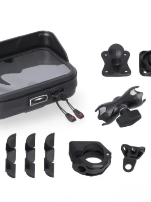 Schnäppchen SW-Motech Universal Navi-Kit mit Navi Case Inkl. 2" Klemmarm. Für Lenker/ Spiegelgewinde.