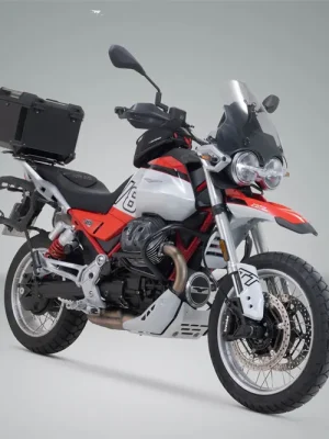 SW-Motech TRAX ADV Topcase-System Schwarz. Moto Guzzi V85 TT (24-). Versand Am Gleichen Tag