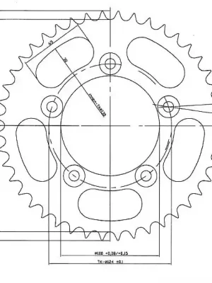 Sichere Zahlung Kettenrad K51-32152 Alu