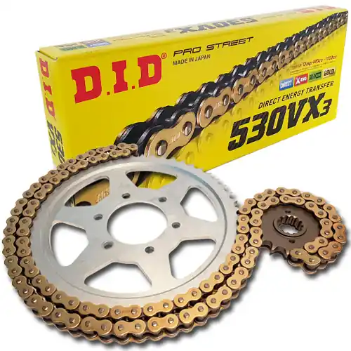 Zertifiziert DID Kettensatz Stahl Suzuki GSX 400 FE Katana (GS40XF) Bj.1981
