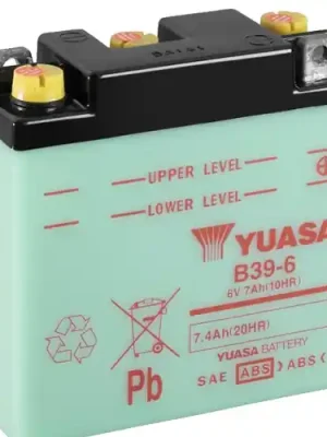Neu Batterie YUASA B39-6 (DC) offen ohne Säure