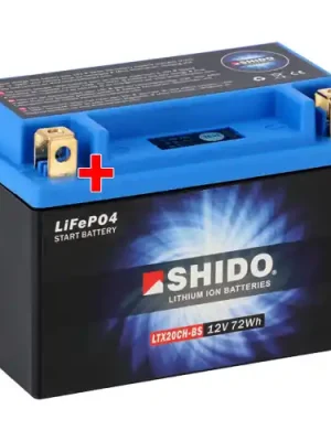 Neu Batterie Shido Lithium LTX20CH-BS / YTX20CH-BS