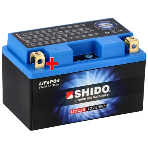 Batterie Shido Lithium LTZ12S / YTZ12S Schneller Versand