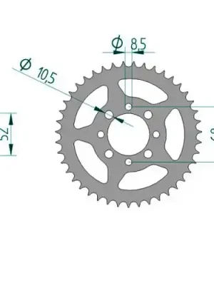 Kettenrad C50-Stahl Nur Für Kurze Zeit