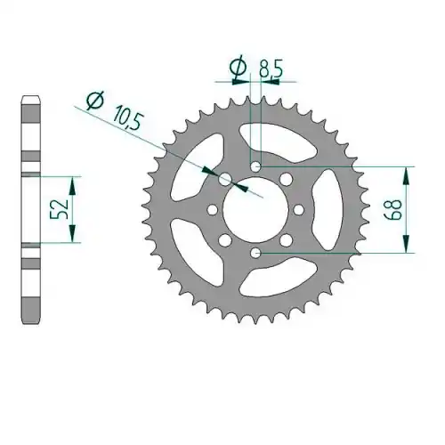 Kettenrad C50-Stahl Nur Für Kurze Zeit