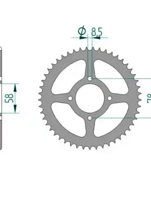 Garantierte Lieferung Kettenrad C50-Stahl