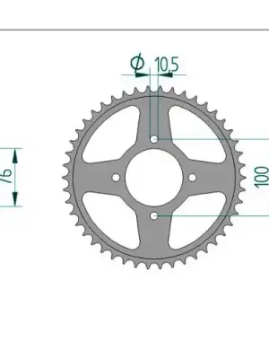 Kettenrad C50-Stahl Nur Heute