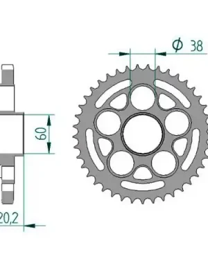Kettenrad C50-Stahl Kracherpreis