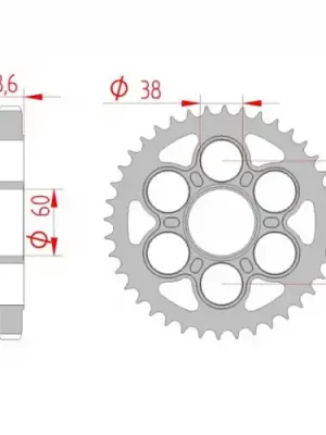 Kettenrad C50-Stahl Sonderaktion