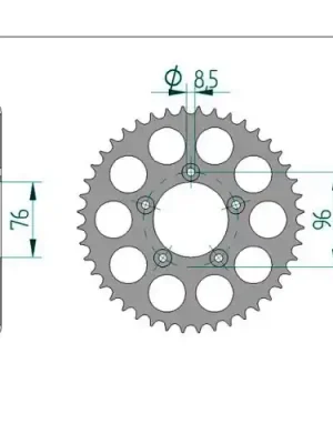 Kettenrad C50-Stahl Sichere Zahlung