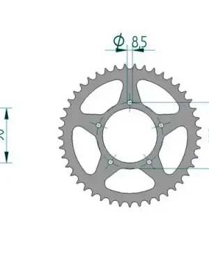 Meistverkauft Kettenrad C50-Stahl
