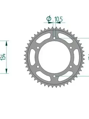 Kettenrad C50-Stahl Meistverkauft