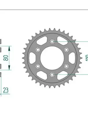 Kettenrad C50-Stahl Preisknaller