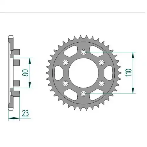 Kettenrad C50-Stahl Preisknaller