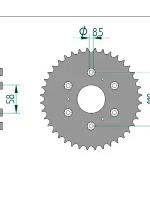 Zertifiziert Kettenrad Stahl