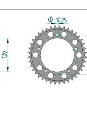 Mega-Angebot Kettenrad Aluminium