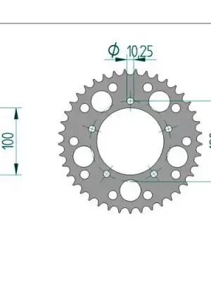 Kettenrad Aluminium Preisreduziert