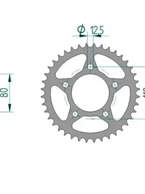 Kettenrad C50-Stahl Rabatt