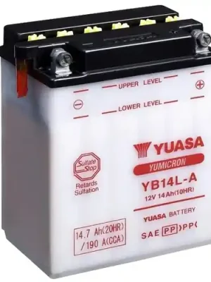 Batterie YUASA YB14L-A (DC) offen ohne Säure Schneller Versand