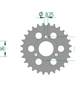Kettenrad C50-Stahl Solange Der Vorrat Reicht