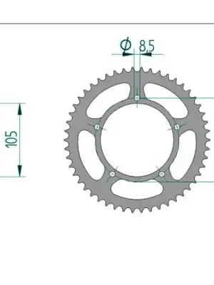Kettenrad C50-Stahl Zertifiziert