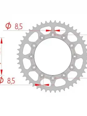 Begrenztes Angebot Kettenrad C50-Stahl