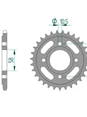 Kettenrad C50-Stahl Kracherpreis