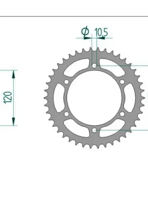 Kettenrad C50-Stahl Neuheit