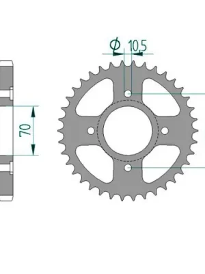 Kettenrad C50-Stahl Online Kaufen