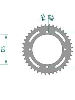 Kettenrad C50-Stahl Top-Seller