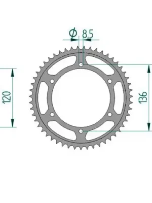 Neu Kettenrad C50-Stahl