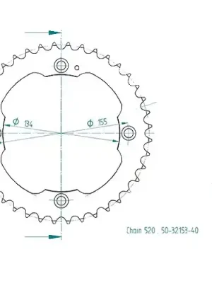 Kettenrad C50-Stahl Direktkauf