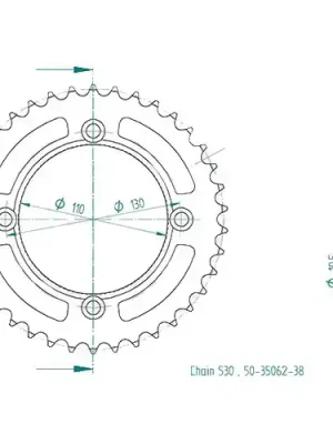 Kettenrad C50-Stahl Beliebt