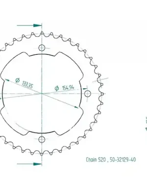Preisknaller Kettenrad C50-Stahl